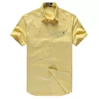 chemises ralph lauren hommes coton tentation 2013 manche courte polo color pony yellow